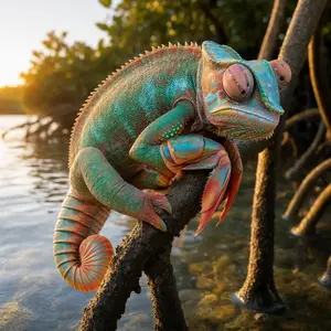 Chameleon + Mantis shrimp